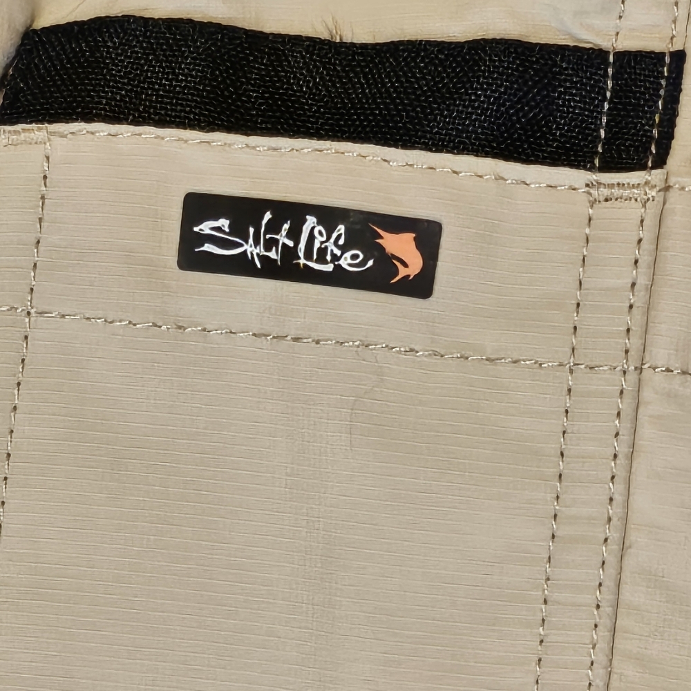 NWOT Salt Life Nylon Cargo Fishing Shorts - Size XL 7.5" Inseam - Picture 7 of 13